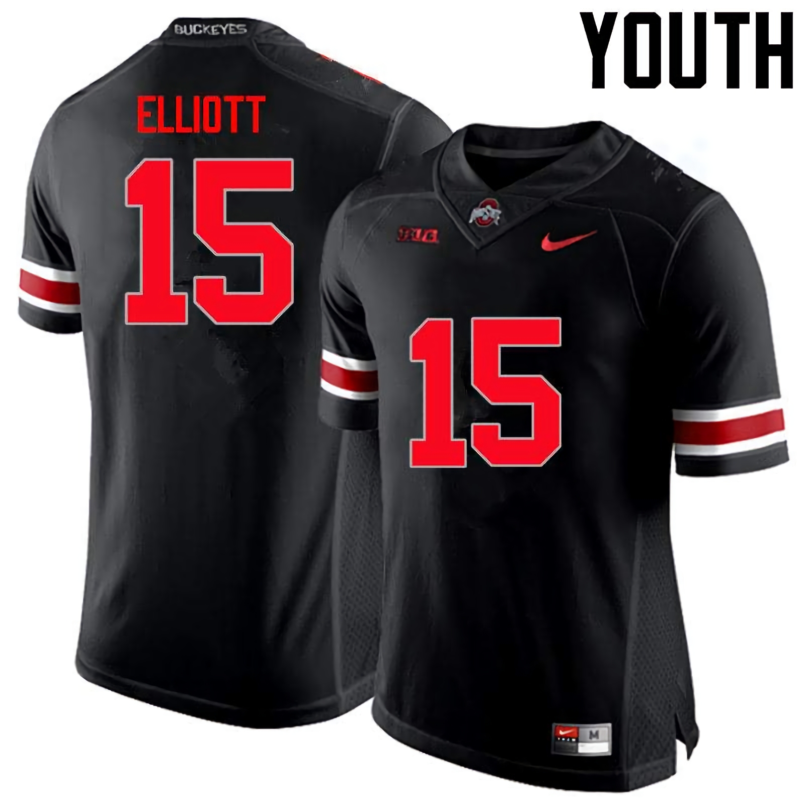 Ezekiel Elliott Ohio State Buckeyes Youth NCAA #15 Nike Black Limited College Stitched Football Jersey CBM8556NP